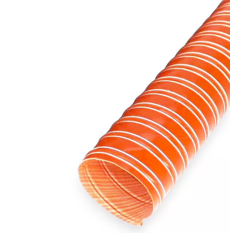 Air Ducting Hose Single Layer Brown Silicone
